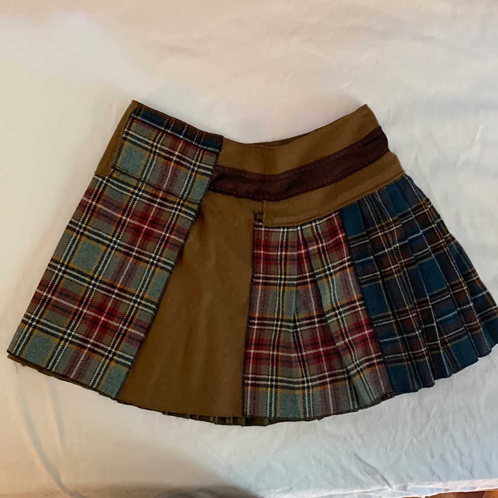 Philosophy di Alberta Ferretti pleated wrap wool/polyamide skirt